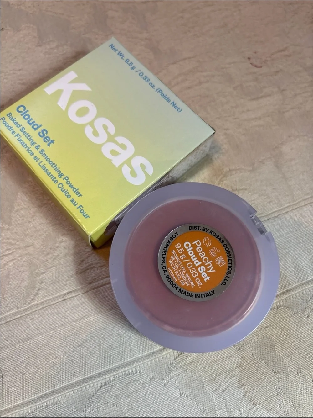 Kosas Cloud Set Baked Setting & Smoothing Powder in Peachy BNIB